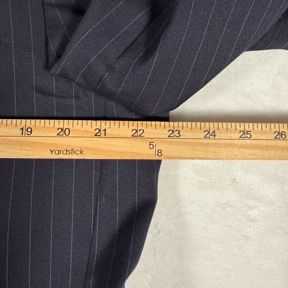 Lauren Ralph Lauren Suit Men Size 44L Gray Striped 100% Wool W38 L29 2-Piece Set - Picture 3 of 13